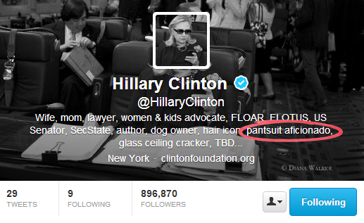 Hillary Clinton - Twitter Bios That Convert Customers