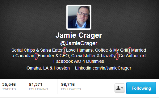 Jamie Crager - Twitter Bio That Converts Customers