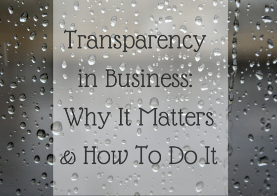 transparency in business
