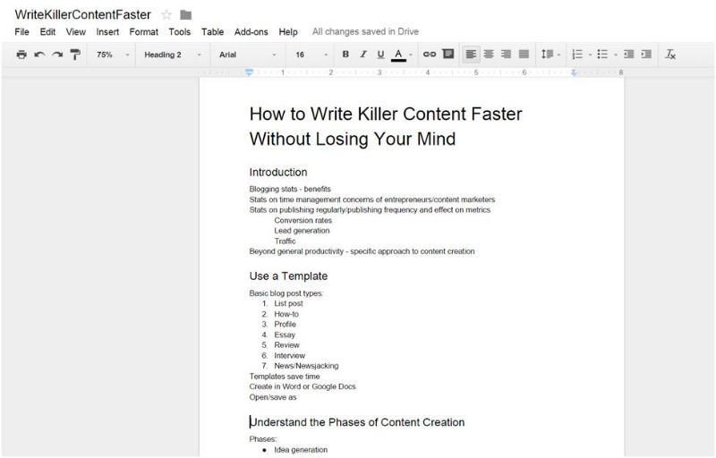 How to write content