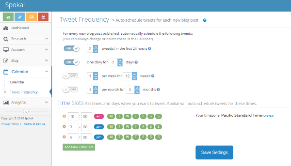 tweet frequency