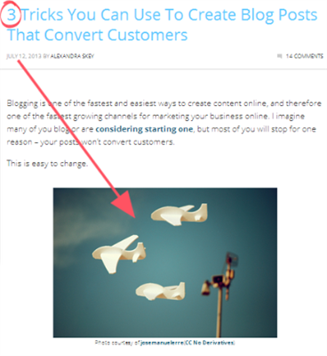 Blogging Mistakes - Don't Use Exact Images