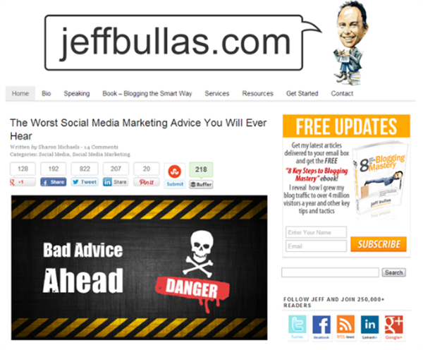 Top 7 Content Marketing Blogs To Read In 2014 - Jeff Bullas Blog