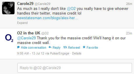 social media crisis O2