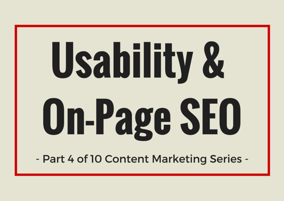 usability and on-page SEO