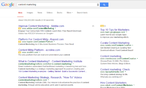beginner's guide to online paid advertising - google example