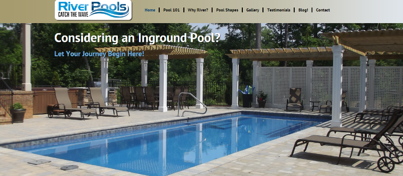 River Pools And Spas - Powerful Content Marketing Examples