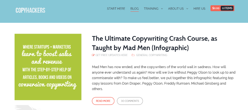 Copyhackers blog - Top 8 Content Marketing Blogs To Read in 2015