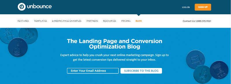 unbounce blog - Top 8 Content Marketing Blogs To Read in 2015